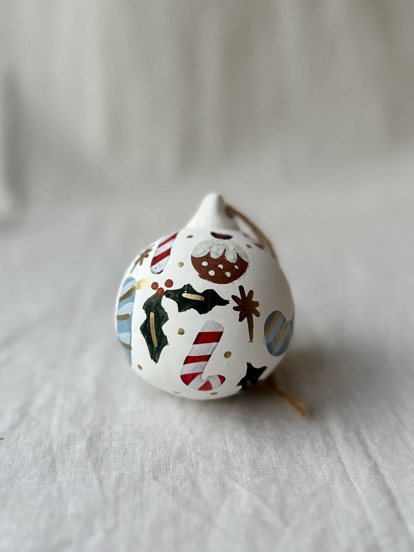 Personalised bauble blue stockings