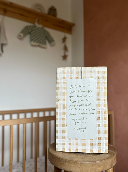 For I know The Plans