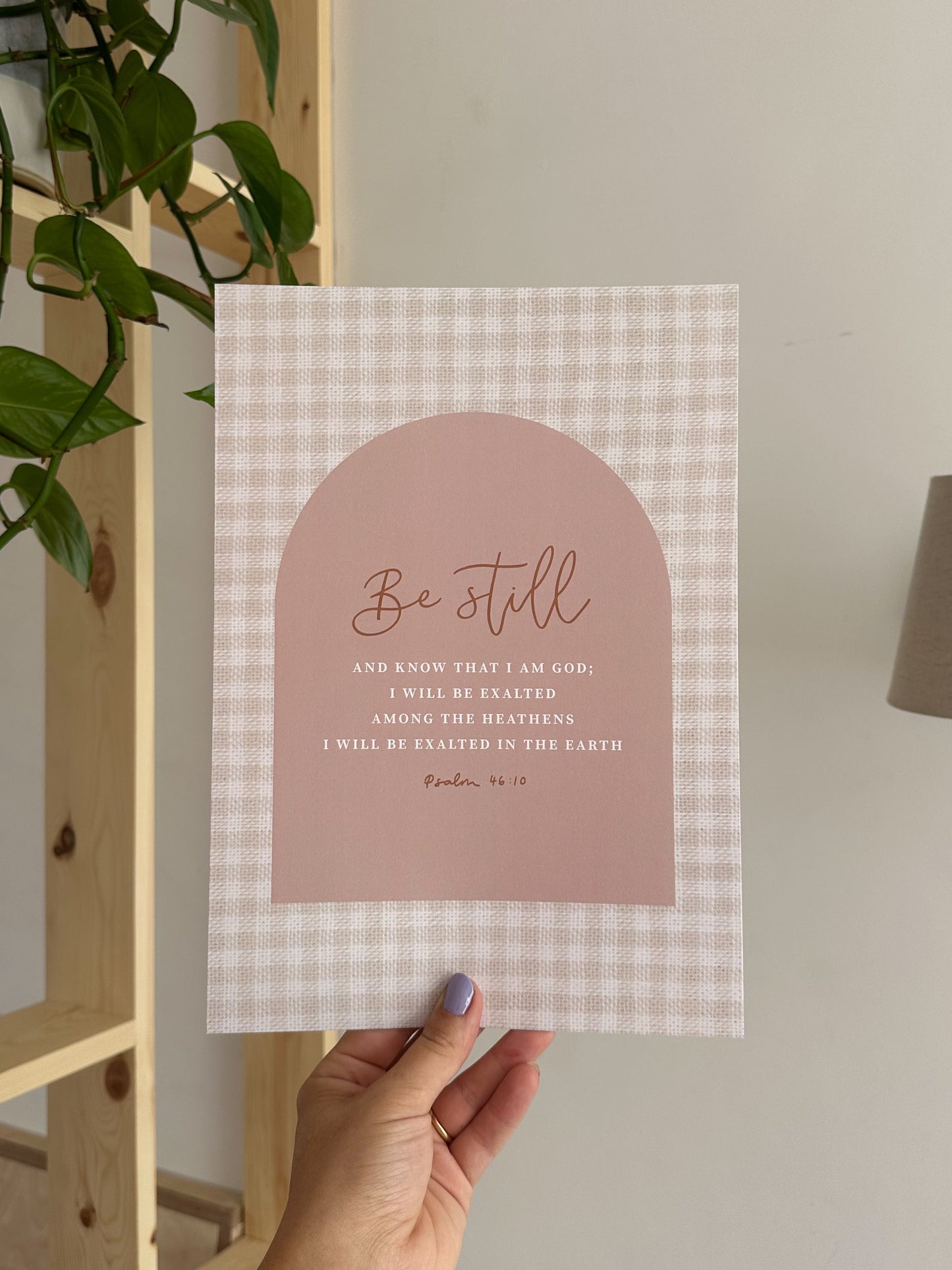 A4 Be still and know