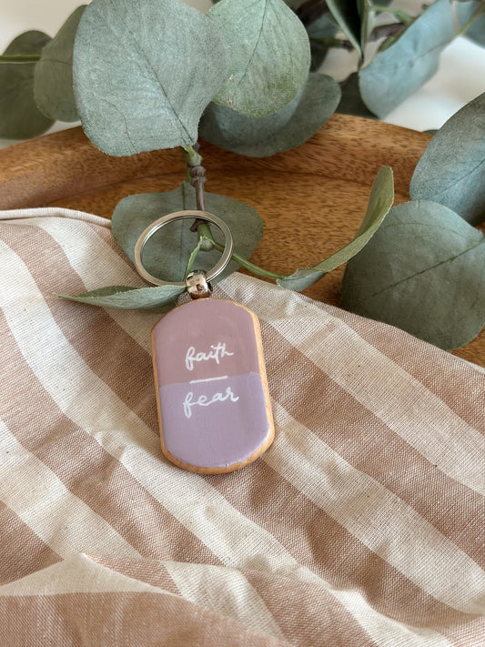 Faith over fear - Keyring