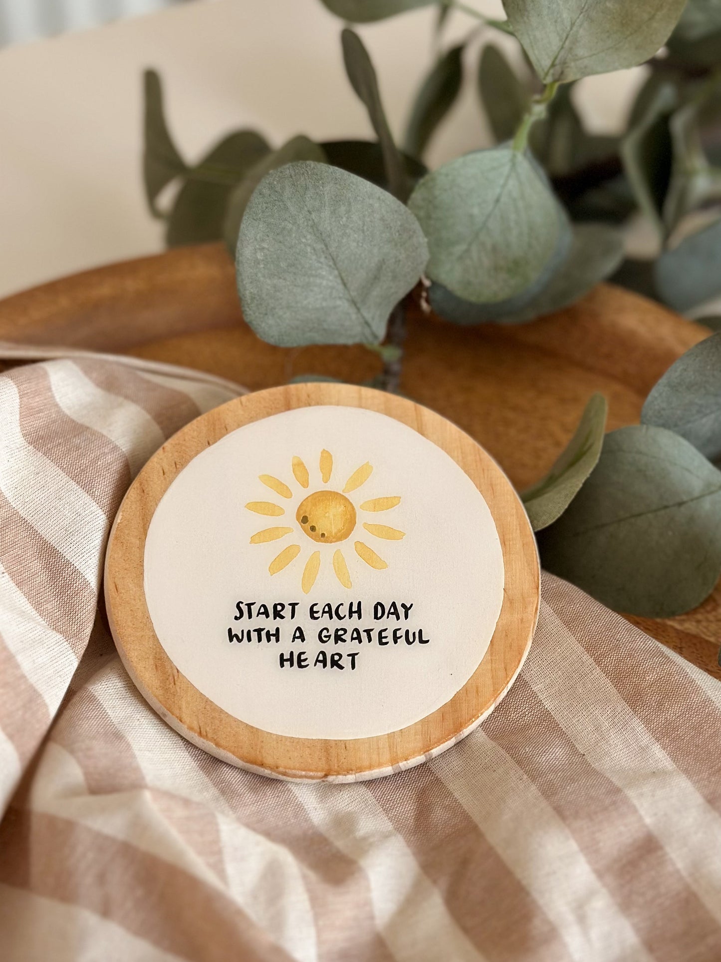 Start each day with a grateful heart - Coaster