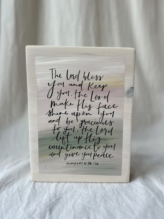 The Lord bless you and keep you