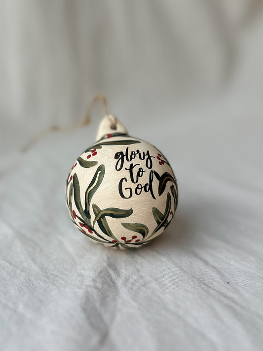 Glory to God bauble