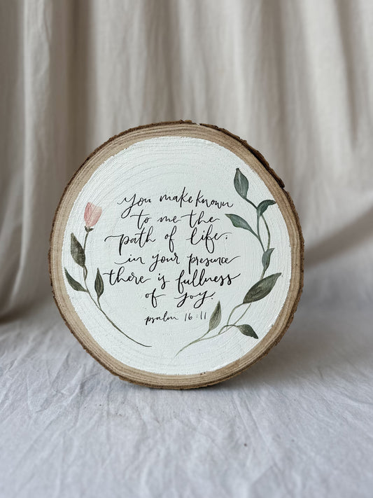 You make known to me