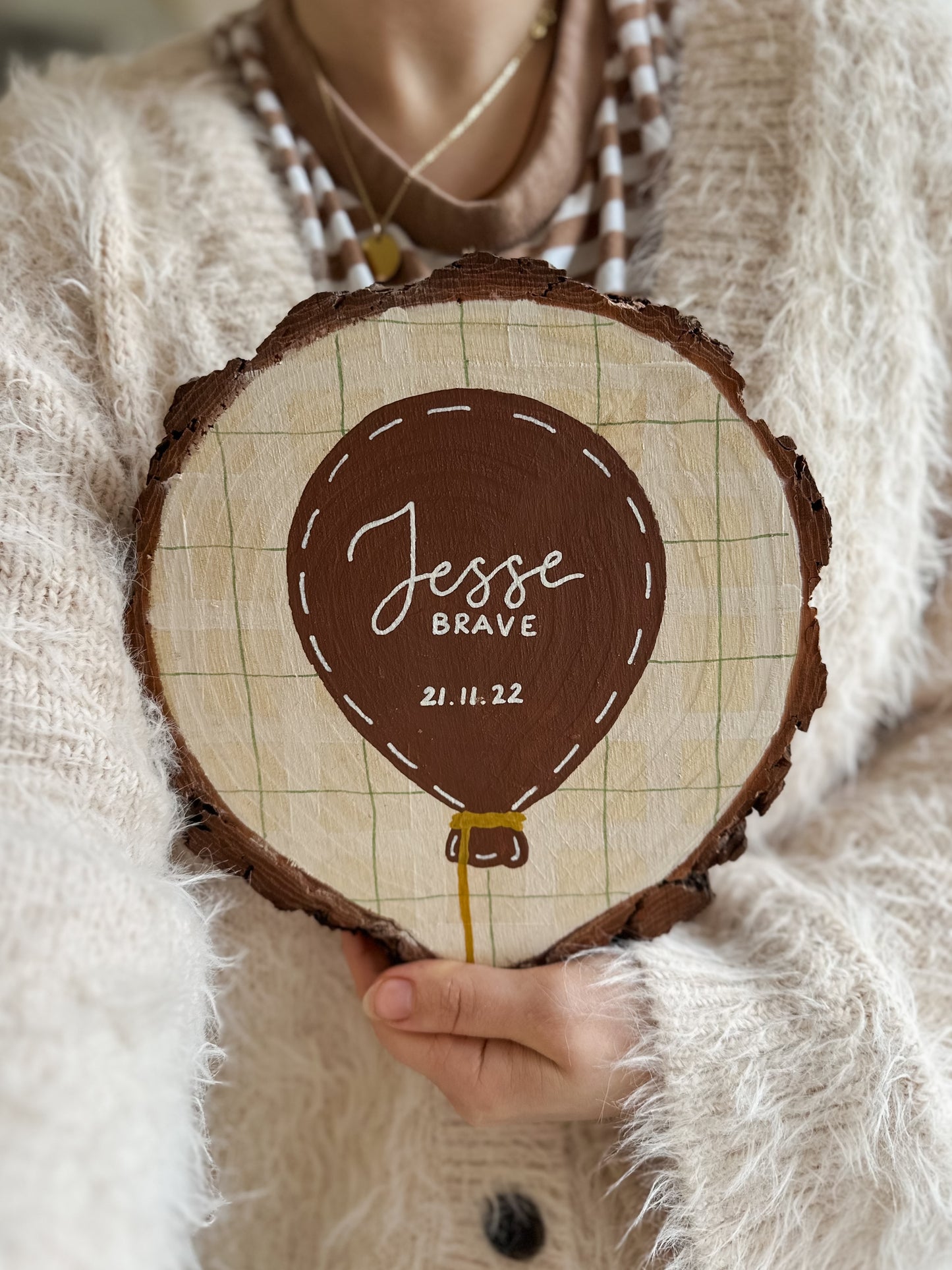 Personalised Balloon Name Round