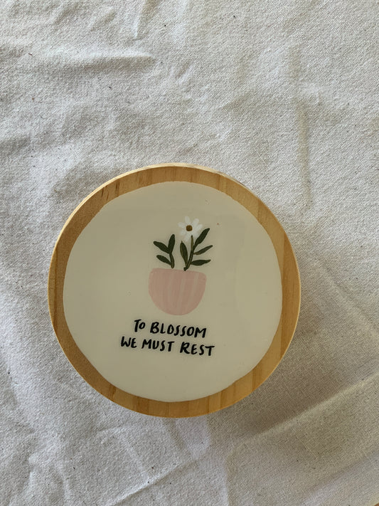 To blossom we must rest